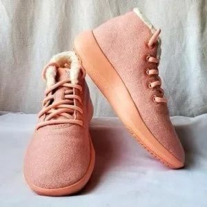 Allbirds Women's Wool Runner-Up Mizzle Fluffs Sneakers Calm Coral Size 7